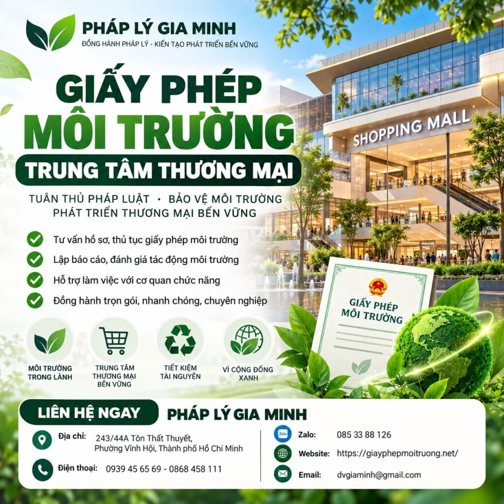giay phep moi truong trung tam thuong mai